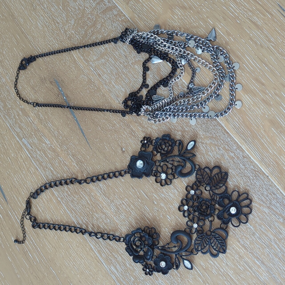 Lot of 2 brand new statement necklaces from target